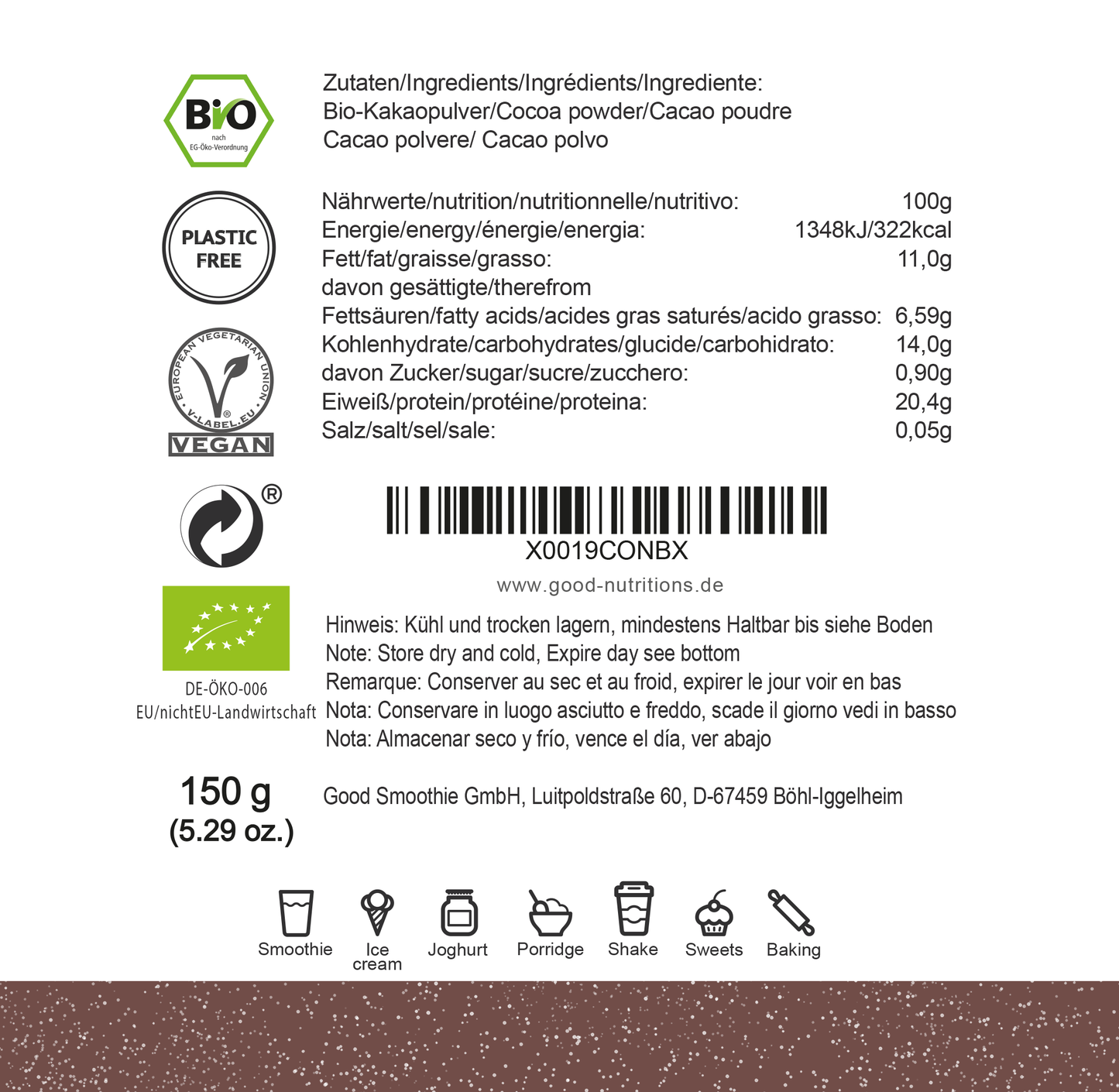 Kakaopulver Bio