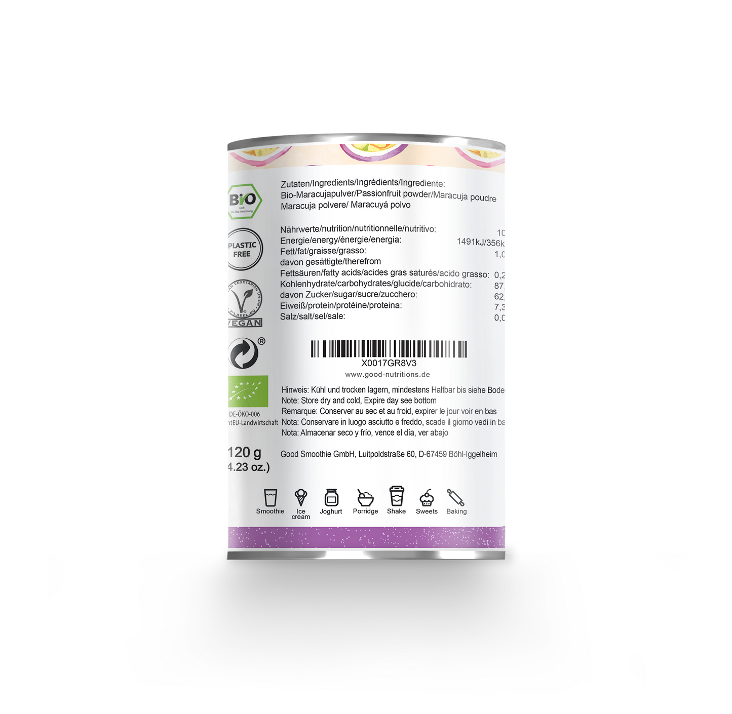 Maracujapulver Bio gefriergetrocknet